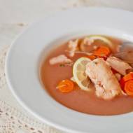 Świąteczna zupa z łososia z porto