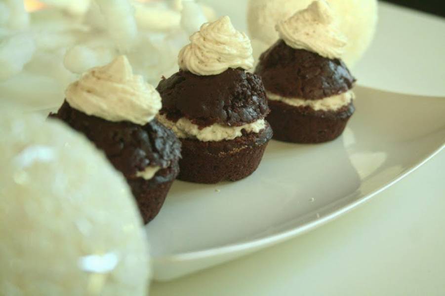 Muffinki czekoladowo orzechowe