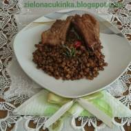 Żeberka z soczewicą - costine con lenticchie