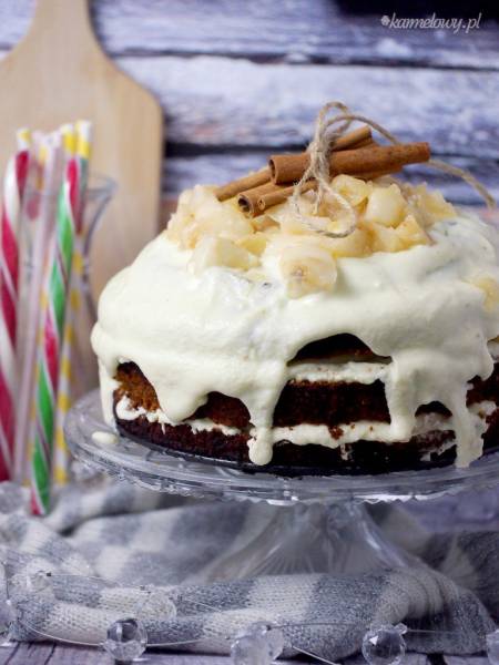 2 urodziny bloga i ciasto miodowe z jabłkami / Honey apple cake