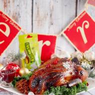 Świąteczna kaczka pieczona  z sosem wiśniowym z winem Porto / Christmas roast duck with port and cherry sauce