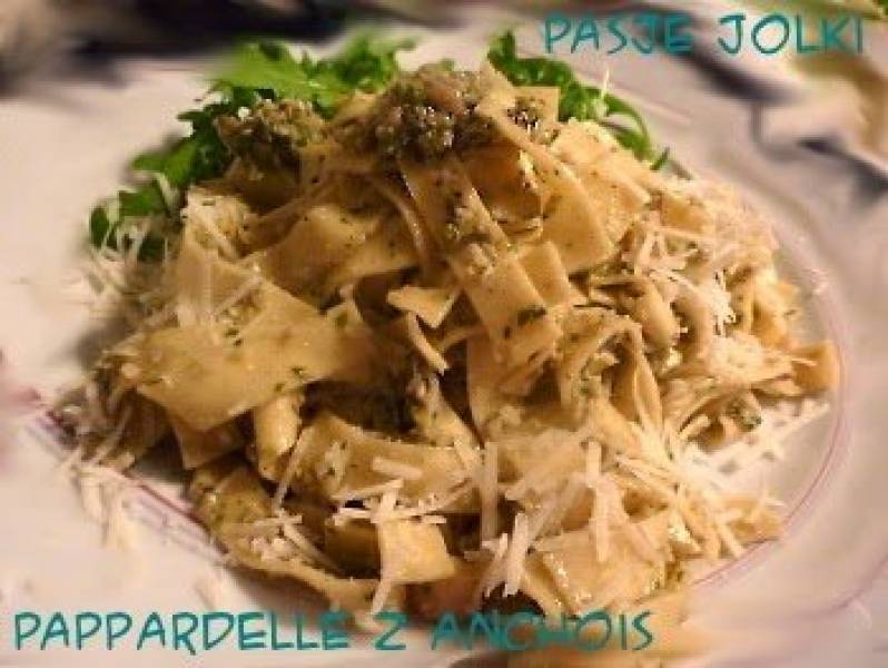 Pappardelle z anchois