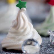 Świąteczne choinki bezowe / Christmas tree meringues