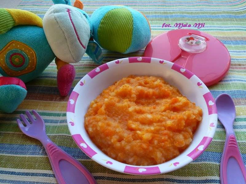 Młoda marchew z ziemniaczkami - dla niemowląt po 4 miesiącu