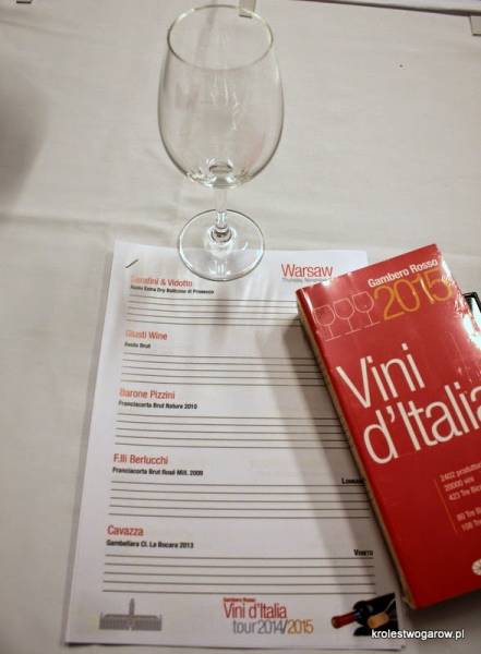 Gambero Rosso Vini d’Italia tour 2014/2015