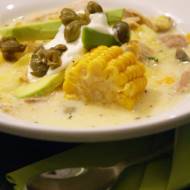 Kolumbijska zupa ziemniaczana z kurczakiem