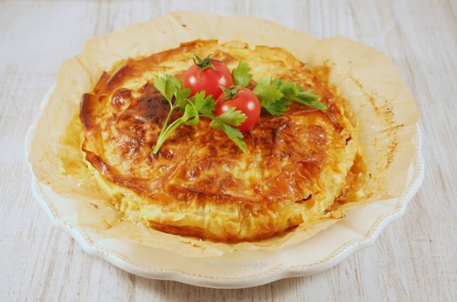 Turecki börek czyli mięso mielone zapiekane w cieście filo