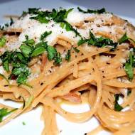 Pełnoziarniste spaghetti carbonara