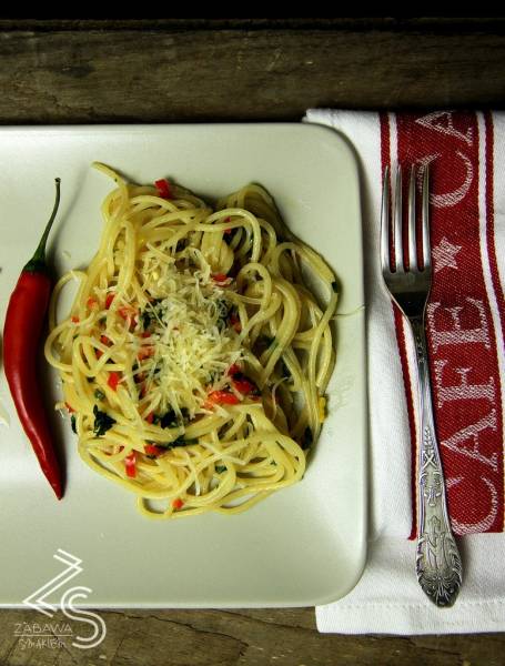 spaghetti aglio olio