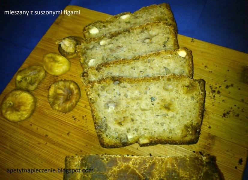 Chleb mieszany z suszonymi figami
