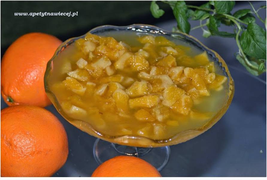 Karmelizowane pomarańcze /pomarańczowy sos/