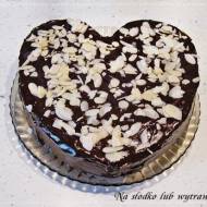Walentynkowe  łatwe ciasto czekoladowe