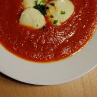 Zupa - krem z pieczonej papryki i pomidorów