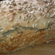 Żytnio - pszenny chleb na zakwasie żytnim ze słonecznikiem i siemieniem lnianym