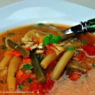 Zupa z fasolki szparagowej z ryżem