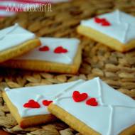 Walentynkowe ciasteczka listy