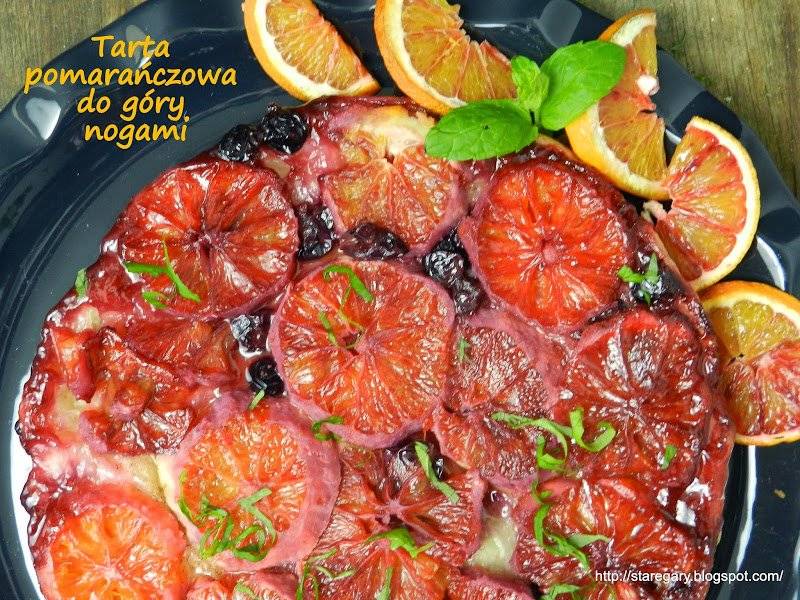 Tarta pomarańczowa do góry nogami