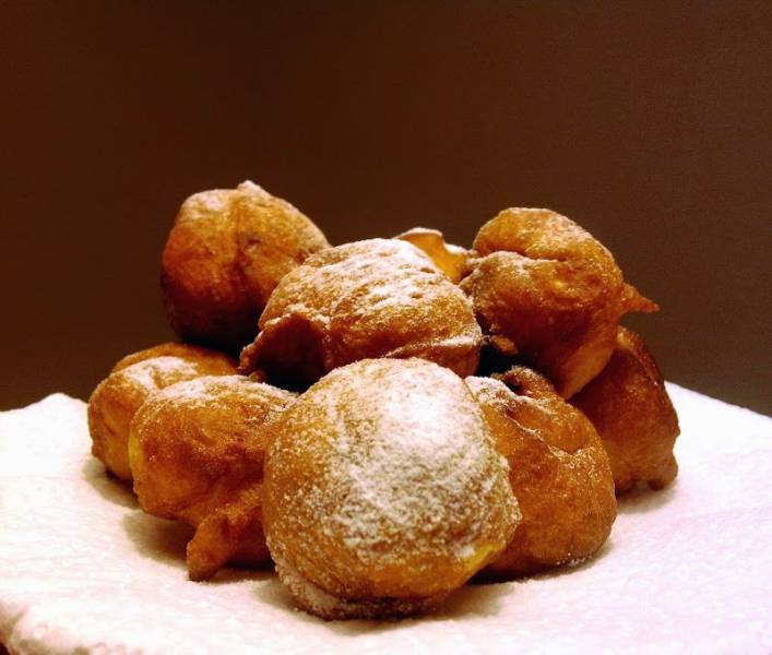 Mini pączki waniliowe