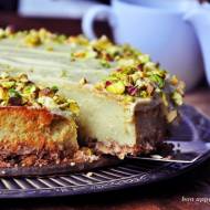 Sernik pistacjowy z nutą imbiru (pistachio & lime cheesecake)