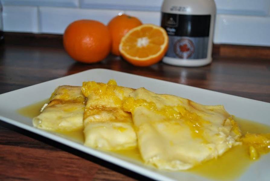 Naleśniki z białym serem i pomarańczami czyli tanie danie!