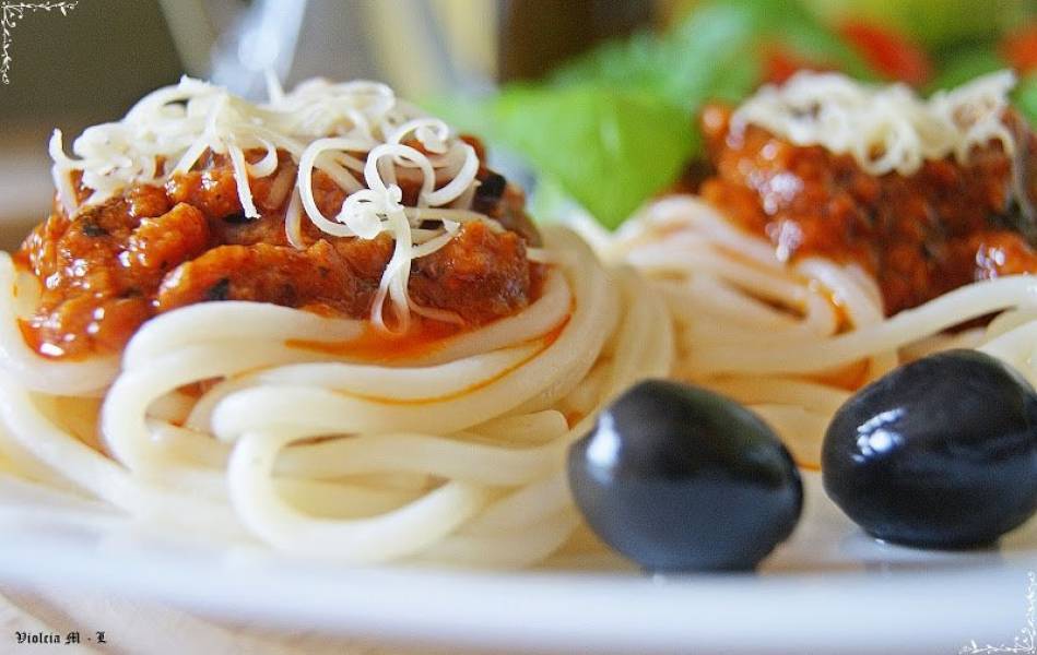 Spaghetti bolognese z mascarpone