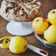 dietetyczne ciasto z jabłkami, bez glutenu i tłuszczu