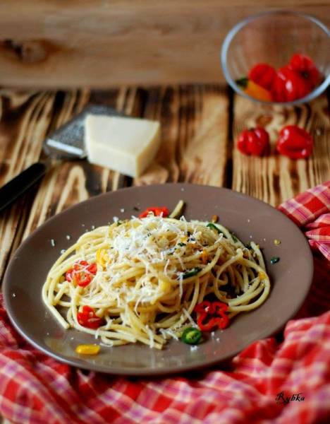 Spaghetti olio aglio