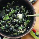 Black is the new green in this black olive appetizer