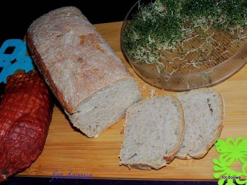 Chleb pszenno - żytni z prażoną mąką