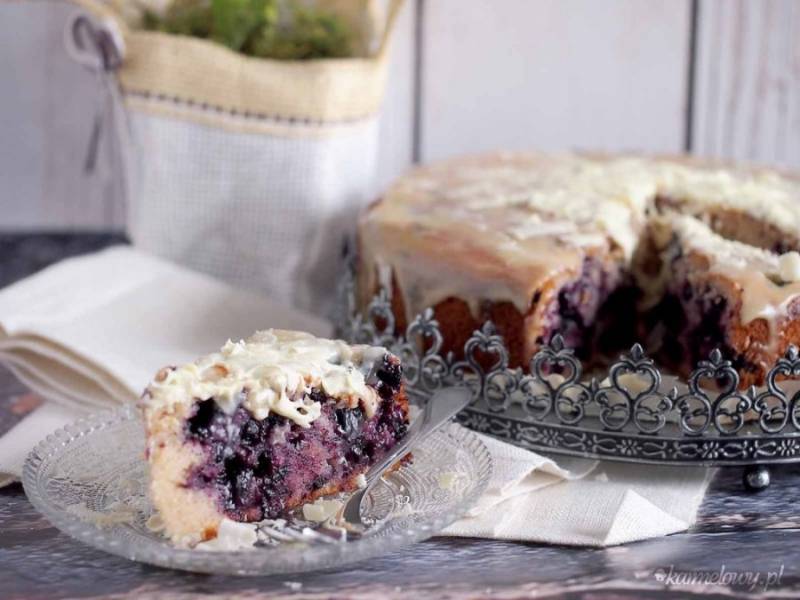 Cytrynowo-jagodowe ciasto jogurtowe / Lemon blueberry yogurt cake