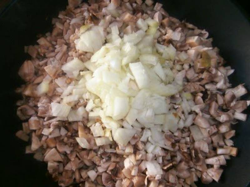 Placuszki indycze z ryżem i pieczarkami