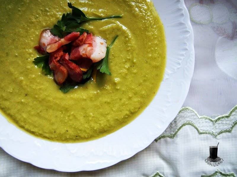 Zielona zupa krem ( groszkowo-porowy )