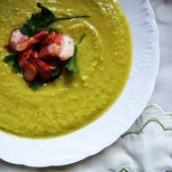 Zielona zupa krem ( groszkowo-porowy )