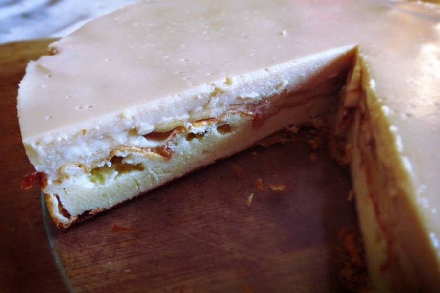 Ciasto sernikowo-bananowe toffi (ok. 140 kcal/100g)