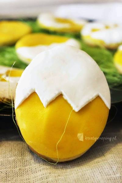 DIY ciasteczka wielkanocne jajeczka