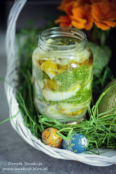 Śledzie z pesto