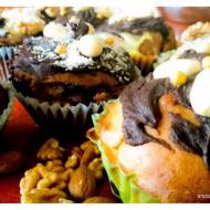 Muffinki fit z polewą czekoladową
