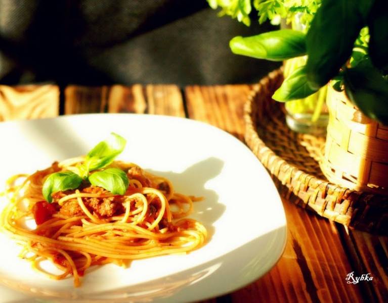 Spaghetti bolognese- zdrowsza wersja