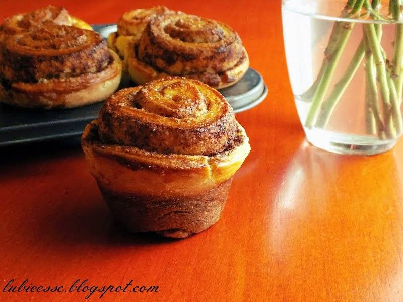 Muffiny różyczki drożdżowe + wyniki