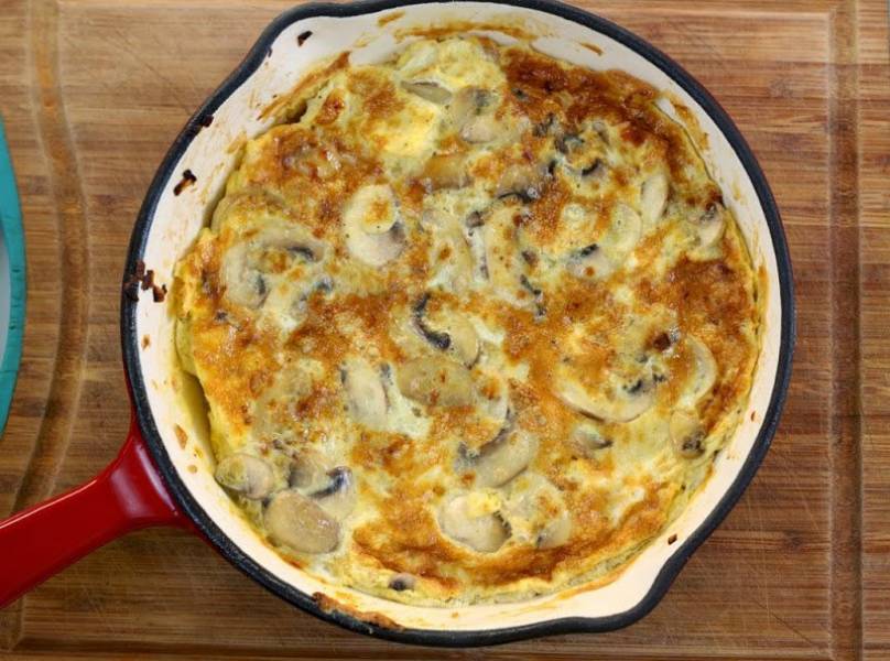 Frittata z pieczarkami