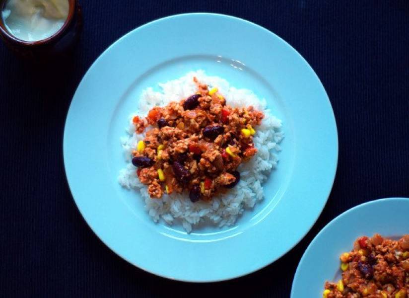 Chili con carne drobiowe