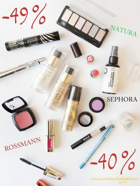 Aktualne zniżki w sklepach na kosmetyki do makijażu -49% i -40%