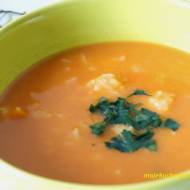 Kremowa zupa pomidorowa z ryżem