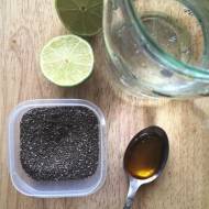 Woda limonkowa z nasionami chia - meksykański energy drink