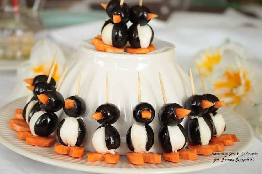 urocze pingwinki dekoracją nie tylko stołu komunijnego
