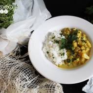 Curry with turkey, pineaple and coconut milk