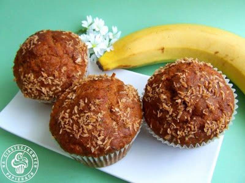 Muffinki bananowo-kokosowe