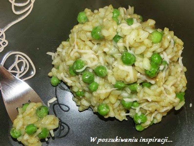 Risotto z zielonym groszkiem