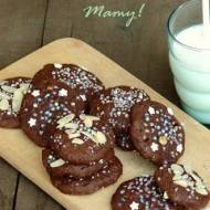 Nikodemki - ciasteczka czekoladowo-bananowe z orzechami i wodą różaną - wersja dla mamy