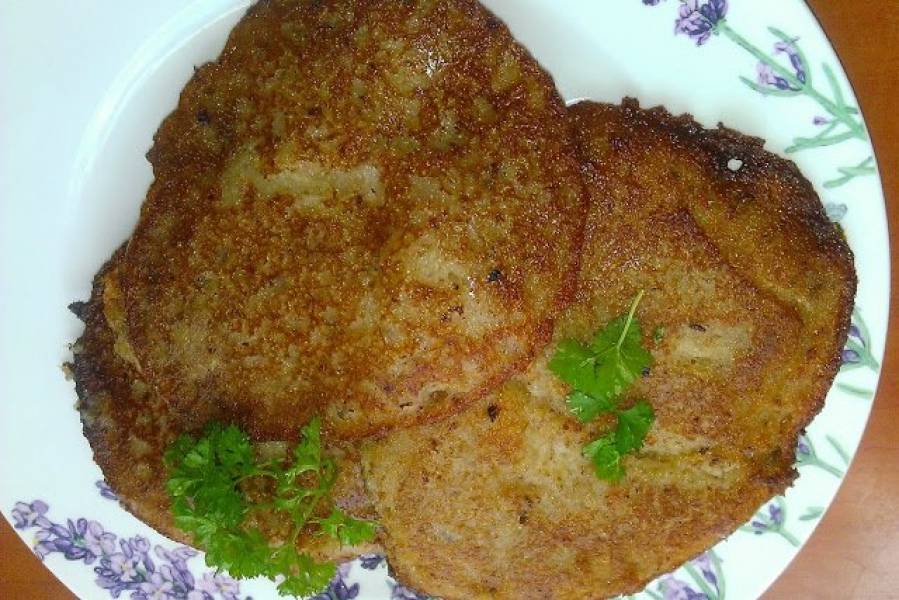 z ziemniaków i kaszy gryczanej   placki ---    patate e grano saraceno pancake